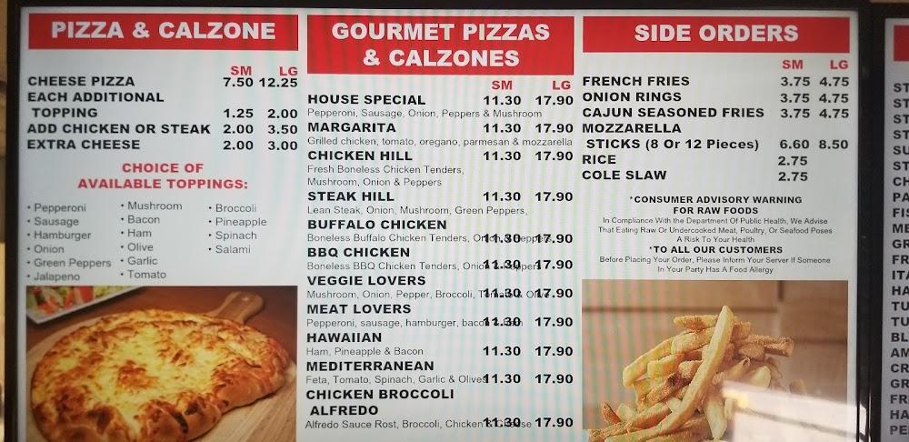 Top of the Hill Seafood & Subs Menu image 3