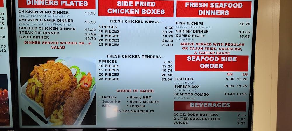 Top of the Hill Seafood & Subs Menu image 4